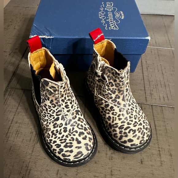 Zecchino D’oro ankle boots. Leopard print. Made in Italy. - Picture 7 of 9
